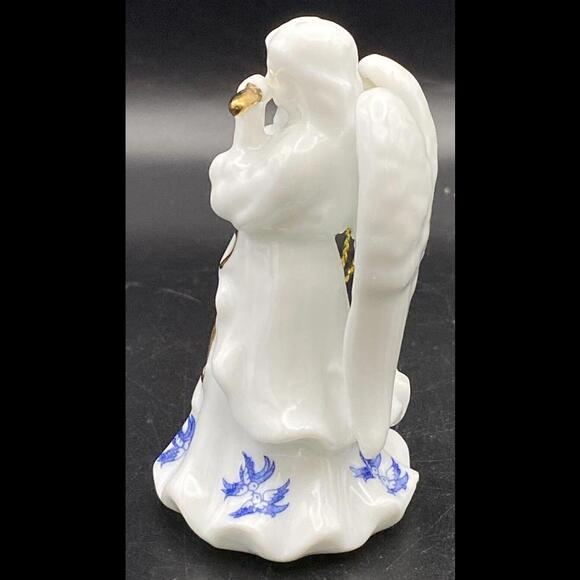 RARE! Cardew Blue ANGEL w/ FLUTE ~ Hand Made Paul Cardew Ornament - Picture 4 of 9